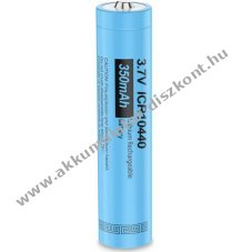Infinio Akkumultorcella AAA-ICR10440 Li-ion 3,7V 350mAh