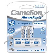 Camelion Akkumultor tpus HR6 Mignon AA (ceruzaakku tpus) AlwaysReady 2db/csom. 2500mAh