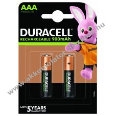 Duracell Recharge Ultra AAA Akkumultor Ready to Use Micro AAA 2db/csom. 900mAh