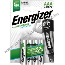 ENERGIZER Extreme AAA 800mAh mikro Akkumul�tor 4db/csom