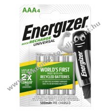 Energizer universal HR 03 AAA Akkumultor 500mAh 4db/csomag