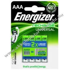 Energizer Universal Micro AAA Akkumultor Ready to Use 4db/csom.