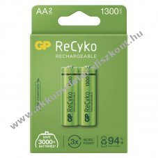 GP ReCyko HR6 (AA) ceruza Akkumultor 1300mAh 2db/csomag
