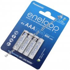 Panasonic eneloop Ready-to-Use AAA Micro Akkumultor, jratlthet elem 800mAh NiMH 4db/csom.