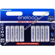 Sanyo/Panasonic eneloop ceruza Akkumultorcsomag tpus BK-3MCCE  AA 1900mAH 8db/csom.