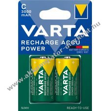 Varta C/HR14 3000mAh baby, bbi Akkumultor Ready to Use 2db/csom