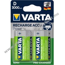 Varta Power 56720 glit, D, Mono HR20 Akkumultor  (READY 2 USE, R2U elre feltlttt), Ni-MH 1,2V 3000mA