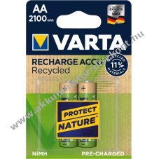 Varta Recycled ceruza Akkumultor HR6-AA-Mignon 2100mAH - 2db/csomag