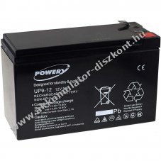 Powery lom zsels Akkumultor sznetmenteshez APC Back-UPS BE550-GR 12V 9Ah (helyettesti 7,2Ah / 7Ah is)