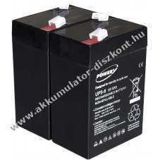 2db Powery lom Akkumultor FIAMM FG10451 6V 5Ah (helyettesti 4Ah 4,5Ah is)