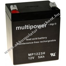 Multipower lom Akkumultor MP1223H kompatibilis FIAMM 12FGH23 (nagy kistram)