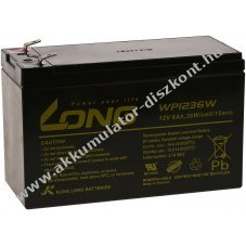 Kung Long lom zsels Akkumultor UP9-12 kompatibilis Panasonic tpus LC-R127R2PG1 12V 9Ah (7,2Ah / 7Ah is)