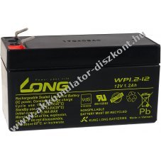 lomakku Kung Long tpus WP1.2-12 VdS minstssel 12V 1,2Ah