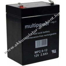 2db lom Akkumultor 12V 2,9Ah (Multipower) MP2,9-12