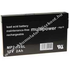 Multipower lomakku MP2-12SL 12V  12V 2Ah  (UMP2-12SL)