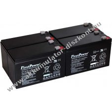 4db FirstPower lom zsels Akkumultor helyettesti Panasonic LC-R127R2PG 12V 7Ah