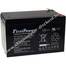 FirstPower lom zsels Akkumultor FP12120 12V 12Ah VDS-minstssel helyettesti Panasonic LC-RA1212PG
