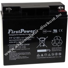 FirstPower lom zsels Akkumultor FP12180 12V 18Ah VDS-minstssel helyettesti Panasonic LC-XD1217PG