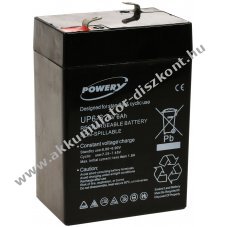 Powery lom zsels Akkumultor UP6-6 6V 6Ah