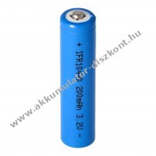 IFR 10440/AAA Akkumultorcella LiFePo4. 3.2V. 200mAh vdelmi elektronika nlkl