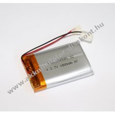 Li-Po Akkumultor 3,7V 1800mAh 103450 vezetkes, beszerelhet