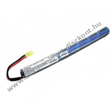 Helyettest Airsoft Akkumultor 9,6V 1500mAh (8 cella sorba ktve)