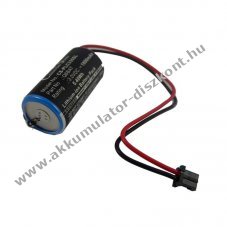 Helyettest PLC (SPS) lithium elem Mitsubishi, Sanyo CR17335SE-R, ER2/3A 3V, Li-Ion, 1800mAh