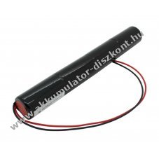 Vszvilgts Akkumultor, Ni-Cd, 4.8V, 4500mAh, L1x4, Mono D, 20 cm vezetkkel