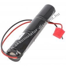 Vszvilgts Akkumultor, Ni-MH, 3.6V, 4000mAh, L1x3, Baby C, 20 cm vezetkkel