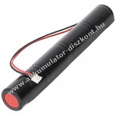 Vszvilgts Akkumultor, Ni-Cd, 4.8V, 1800mAh, L1x4, Sub-C, 20 cm vezetkkel