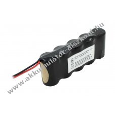 Vszvilgts Akkumultor, Ni-Cd, 6V, 1800mAh, F1x5, Sub-C, Akkumultorpakk, 20 cm vezetkkel