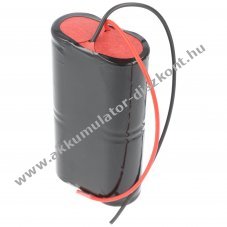 Vszvilgts, Ni-Cd, 4.8V, 4500mAh, L2x2, Mono D, 20 cm vezetkkel