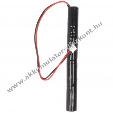 Vszvilgts Akkumultor, Ni-MH, 4.8V, 500 mAh, L1x4, Lady, 10 cm vezetkkel s csatlakozval
