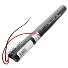 Vszvilgts Akkumultor, Ni-Cd, 6.0V, 4500mAh, L1x5, Mono D, 20 cm vezetkkel