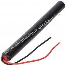 Vszvilgts Akkumultor, Ni-MH, 3.6V, 1500mAh, L1x3, Mignon AA, 10 cm vezetkkel