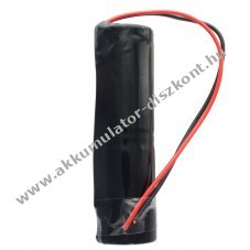 Vszvilgts Akkumultor, Ni-Cd, 2.4V, 4500mAh, L1x2, Mono D, 20 cm vezetkkel