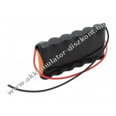 Vszvilgts Akkumultor, Ni-MH, 7.2V, 2100mAh, F1x6 Akkumultorpakk, A, 20 cm vezetkkel