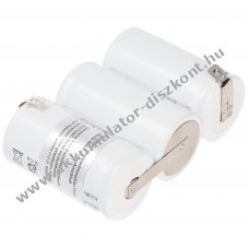 Vszvilgts Akkumultor, Ni-Cd, 3.6V, 4500mAh, F1x3 Akkumultorpakk, Mono, csatlakozval