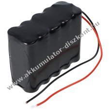 Vszvilgts Akkumultor, Ni-Cd, 24v, 1800mAh, L2x2x5 Akkumultorpakk, Sub-C, 25 cm vezetkkel