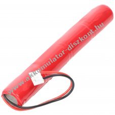 Vszvilgts Akkumultor, Ni-MH, 4.8V, 750mAh, 2/3AA, vezetkkel s csatlakozval