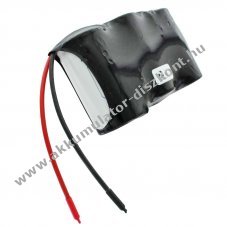 Vszvilgts Akkumultor, Ni-Cd, 3.6V, 4000mAh, 10 cm vezetkkel