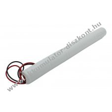 Vszvilgts Akkumultor, Ni-Cd, 6.0V, 2500mAh, L1x5 Baby C Akkumultorpakk, 20 cm vezetkkel