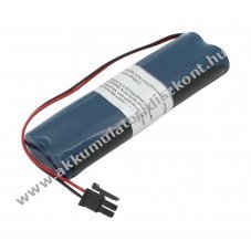 Vszvilgts Akkumultor, Ni-MH, 4.8V, 1100mAh, L2x2 Mignon AA Akkumultorpakk, 15 cm vezetkkel s csatlakozval