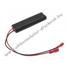 Vészvilágítás Akkumulátor, Ni-MH, 4.8V, 1800mAh, L2x2 Mignon AA Akkumulátorpakk, vezetékkel és csúszósaruval