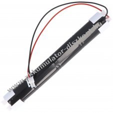 Vszvilgts Akkumultor, Ni-Cd, 4.8V, 4500mAh, L1x4 Mono D Akkumultorpakk, vezetkkel s csatlakozval