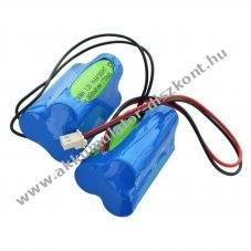 Vszvilgts Akkumultor, Ni-MH, 7.2V, 1800mAh, D1x3x2 Mignon AA, vezetkkel s csatlakozval