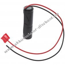 Vszvilgts Akkumultor, Ni-cD, 2.4V, 1800mAh, L1x2 Sub-C Akkumultorpakk, 20 cm vezetkkel