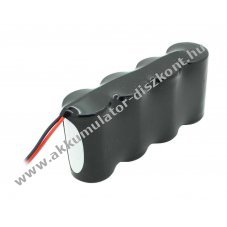Vszvilgts Akkumultor, Ni-Cd, 4.8V, 4500mAh, F1x4 Mono D Akkumultorpakk, 20 cm vezetkkel
