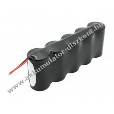 Vszvilgts Akkumultor, Ni-Cd, 6V, 4500mAh, F1x5, Mono D Akkumultorpakk, 20 cm vezetkkel