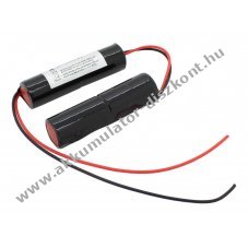 Vszvilgts Akkumultor, Ni-Cd, 4.8V, 1800mAh, 2x L1x2 Sub-C Akkumultorpakk, 20 cm vezetkkel